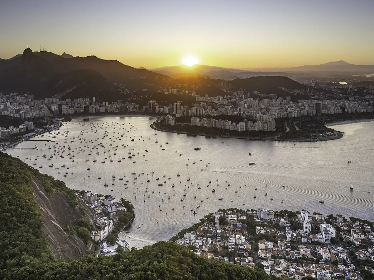 A street scene in Rio de Janeiro, Brazil